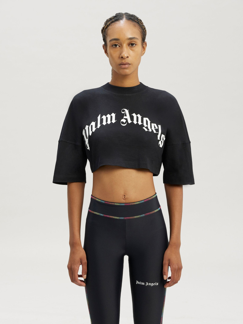 Curved Logo Back Zip T-Shirt 3