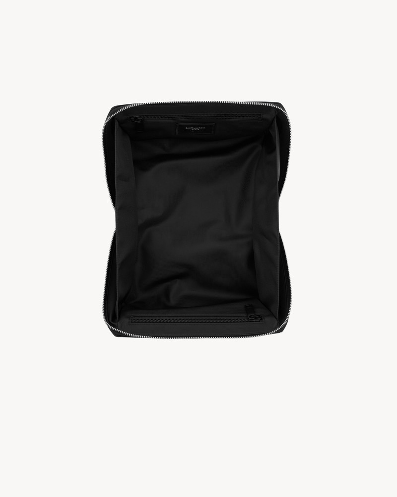 SAINT LAURENT PARIS CUBE TROUSSE IN ECONYL® REGENERATED NYLON 4