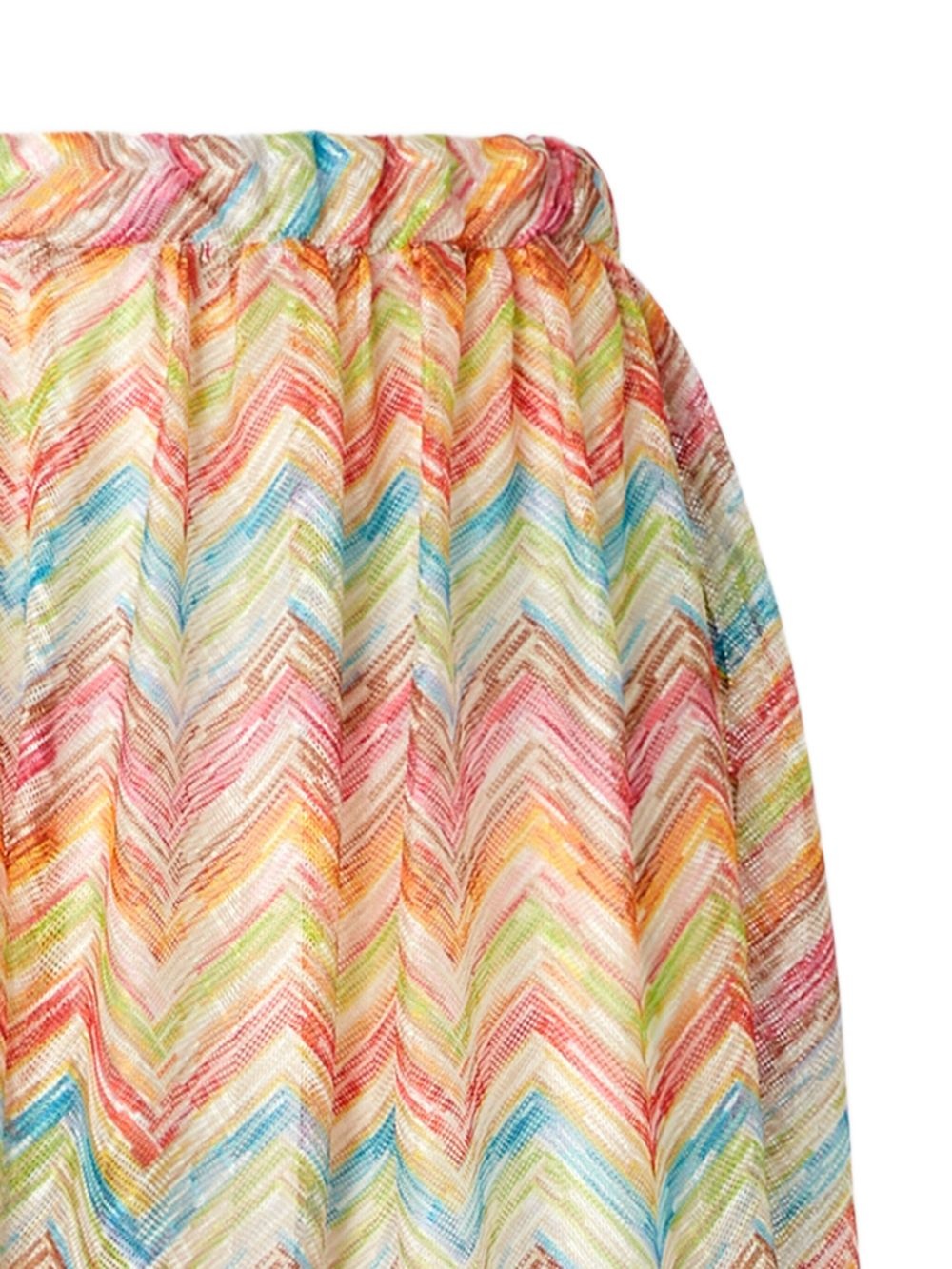 zigzag-knit beach cover up - 2