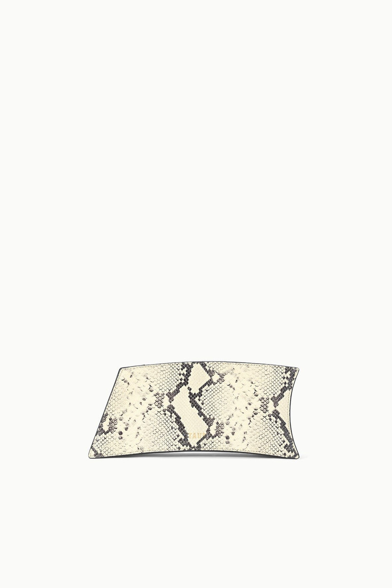 STAUD COCO SHOULDER BAG WHITE SNAKE 3