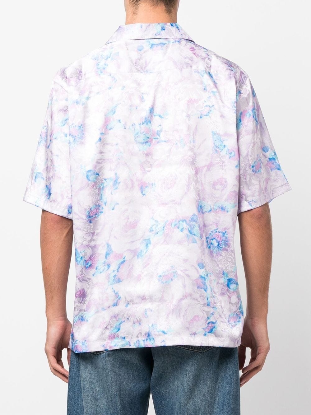 floral-print short-sleeve shirt - 5