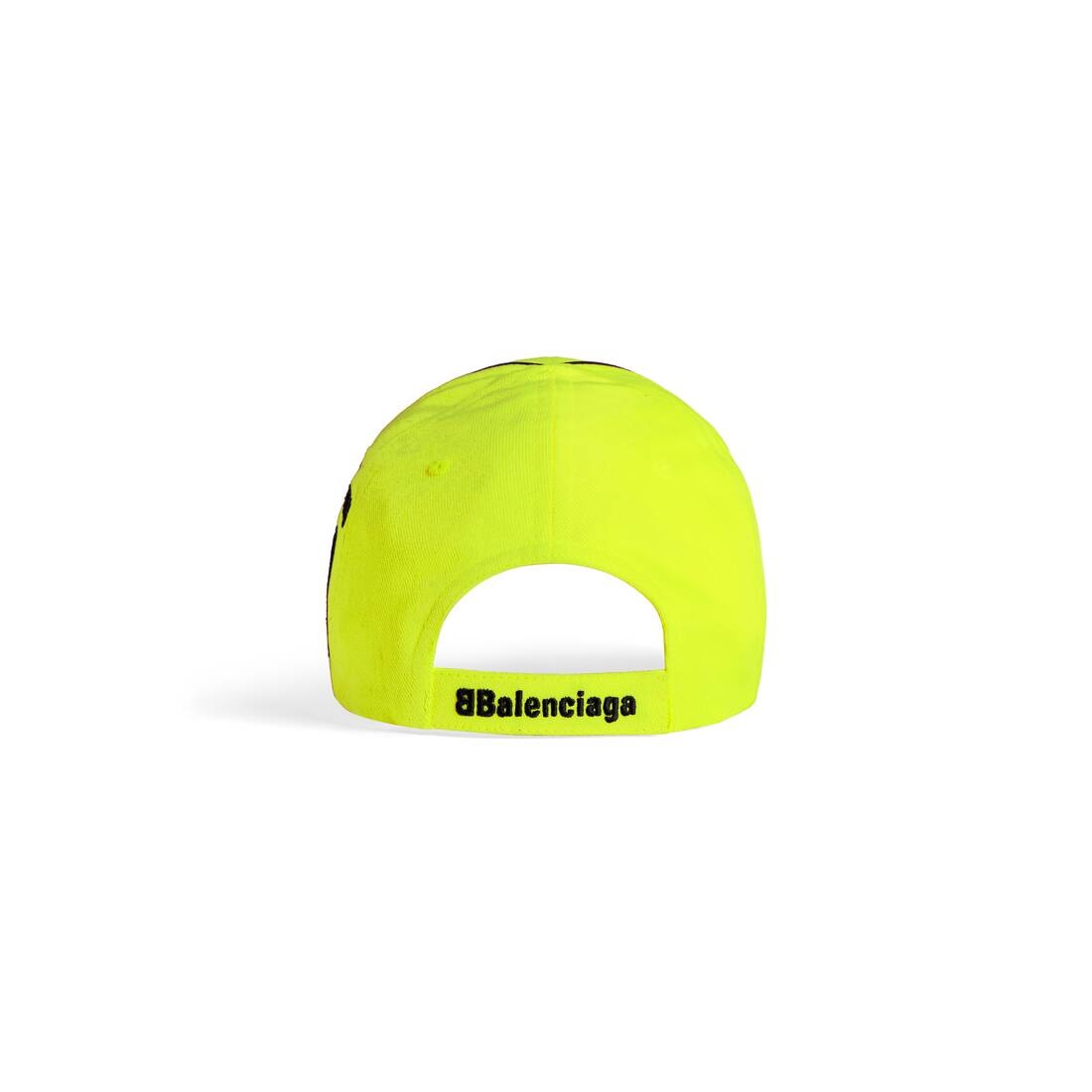 Men's Paris Soccer Cap in Neon Yellow - 3