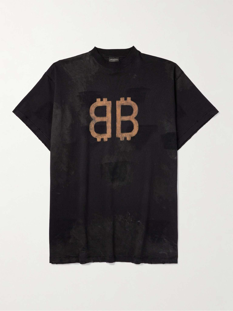 Oversized Logo-Print Cotton-Jersey T-Shirt - 1