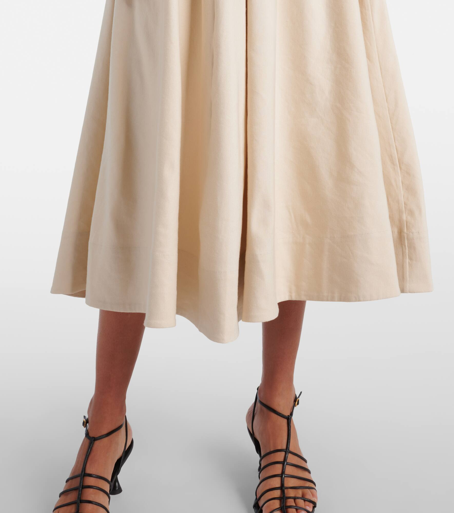 Adaline linen-blend midi dress - 6