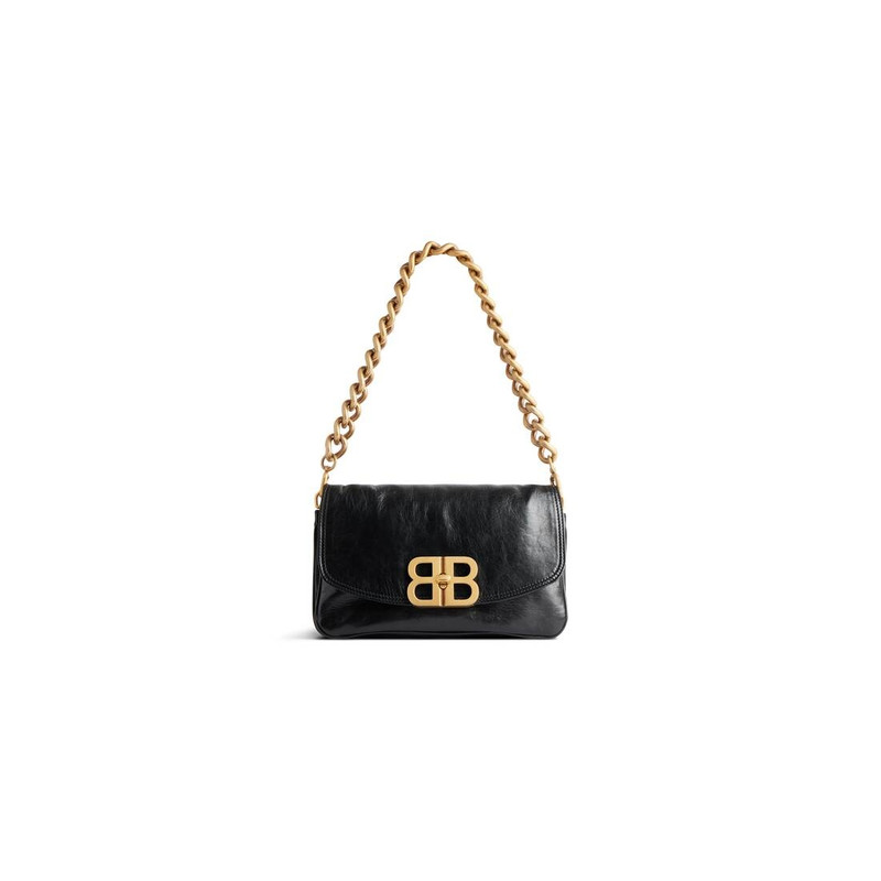 Women's Bb Soft Small Flap Bag  in Black 1