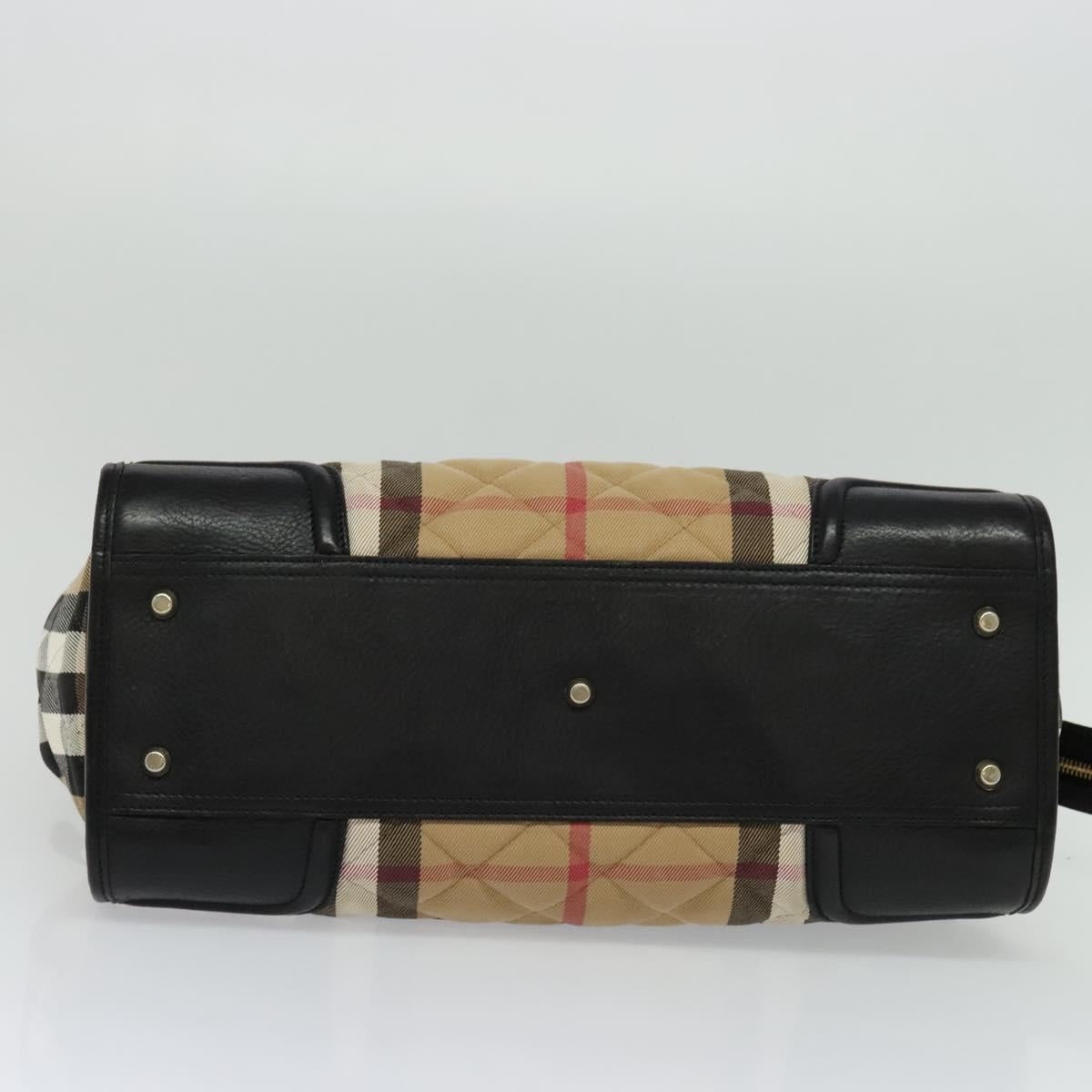 Burberry Nova Check Hand Bag Canvas Beige - 5