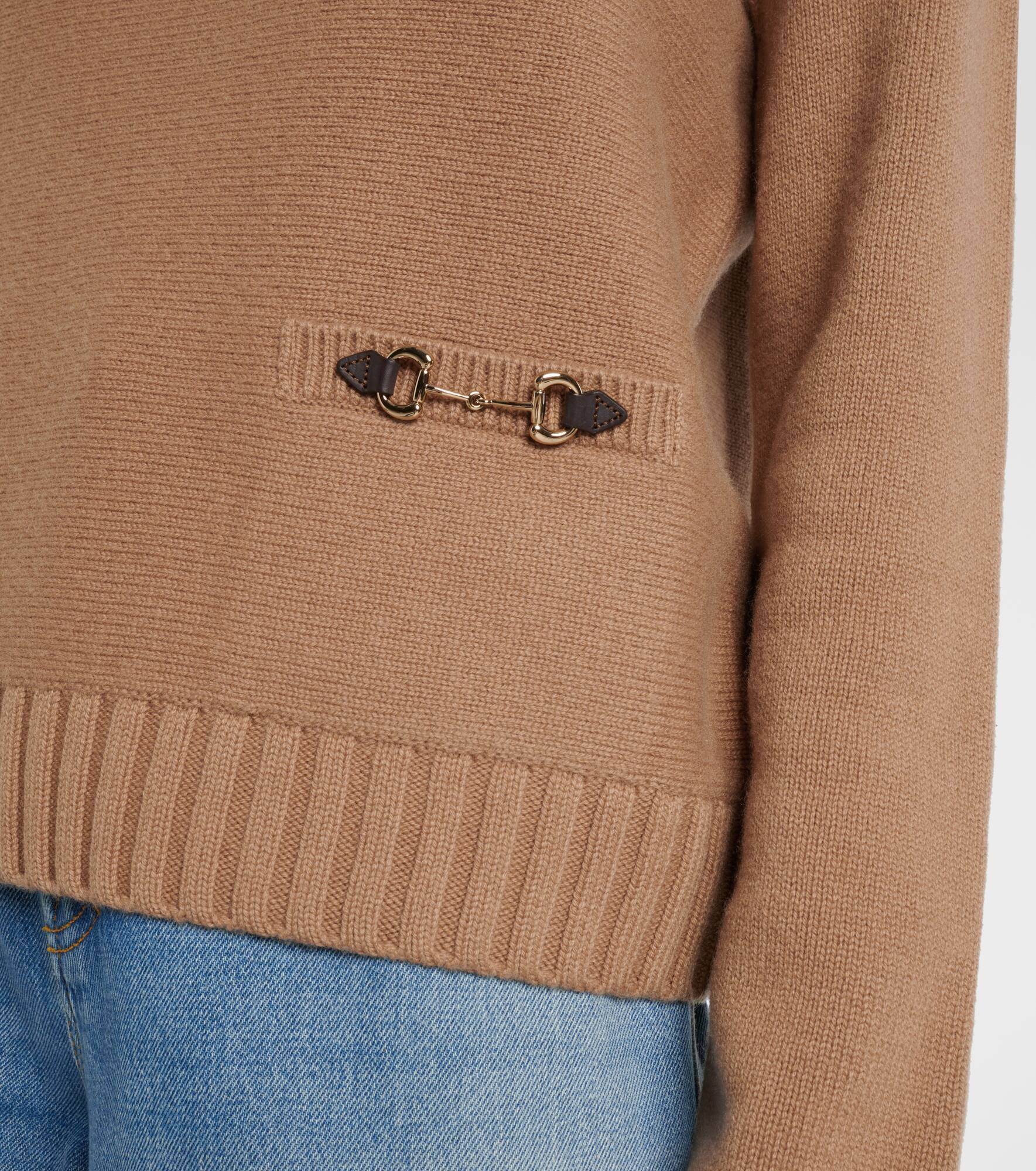 Horsebit wool and cashmere sweater - 5