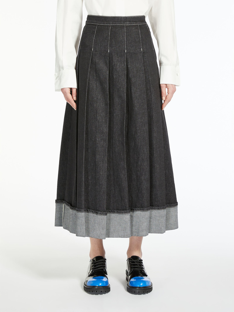ESPOSTO Cotton denim skirt 3