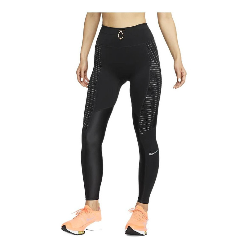 (WMNS) Nike Dri-FIT Sports Training Running Quick Dry Breathable Leggings Black DD6856-010 1