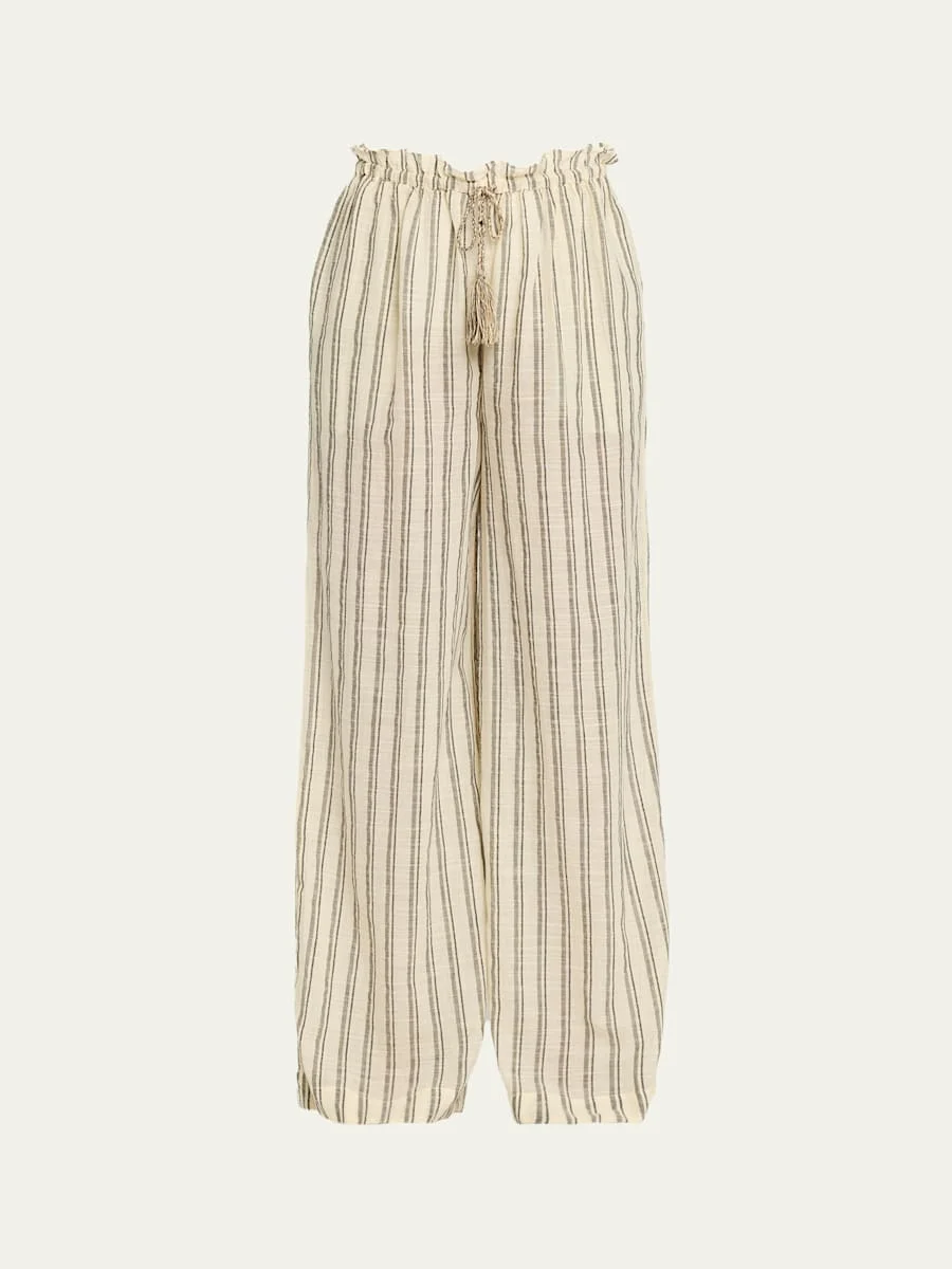 Josephine Stripe Coverup Pants - 1