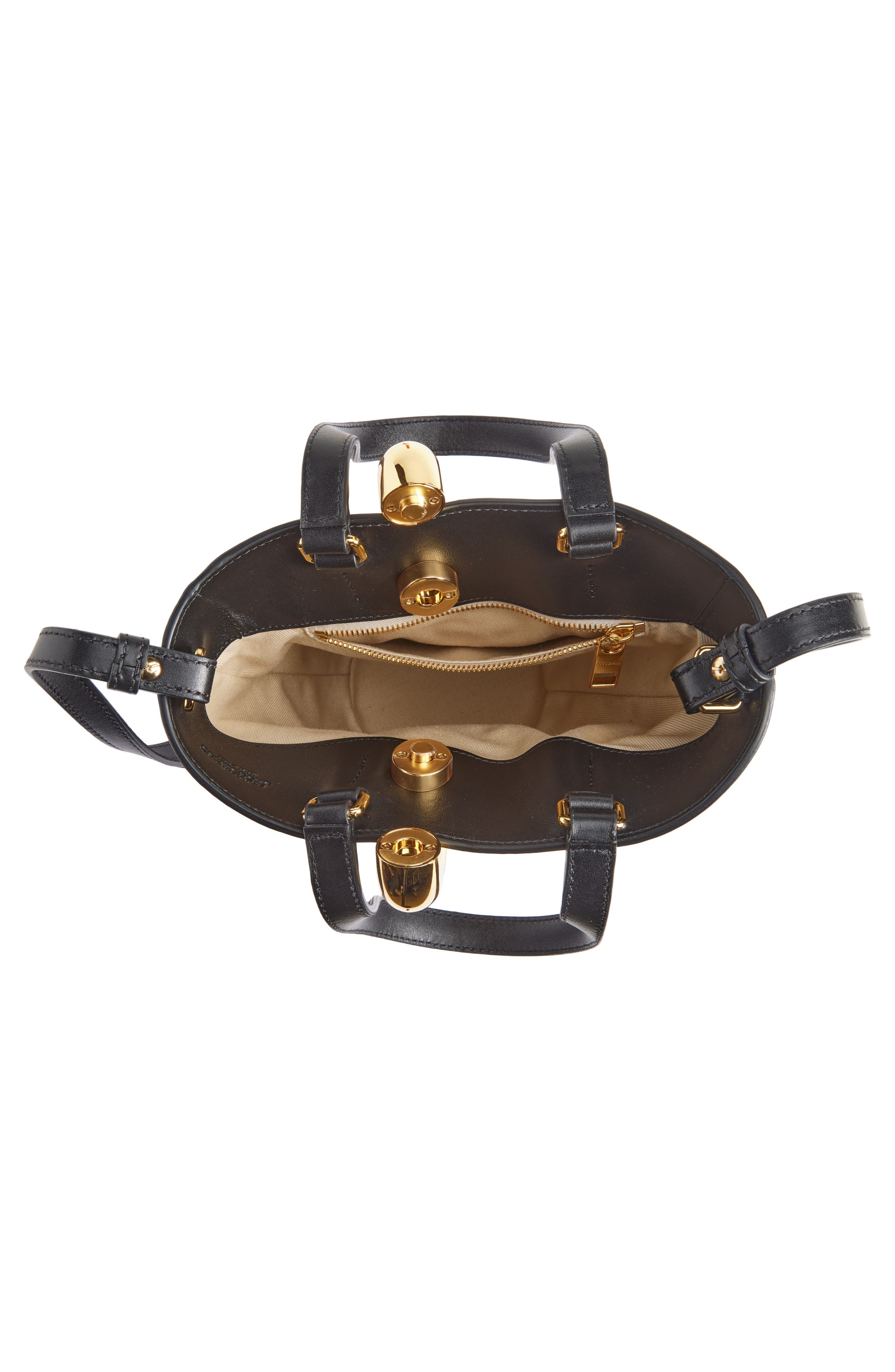 Jacquemus Le Petit Bambola Leather Bucket Bag in Black 990 at Nordstrom - 4