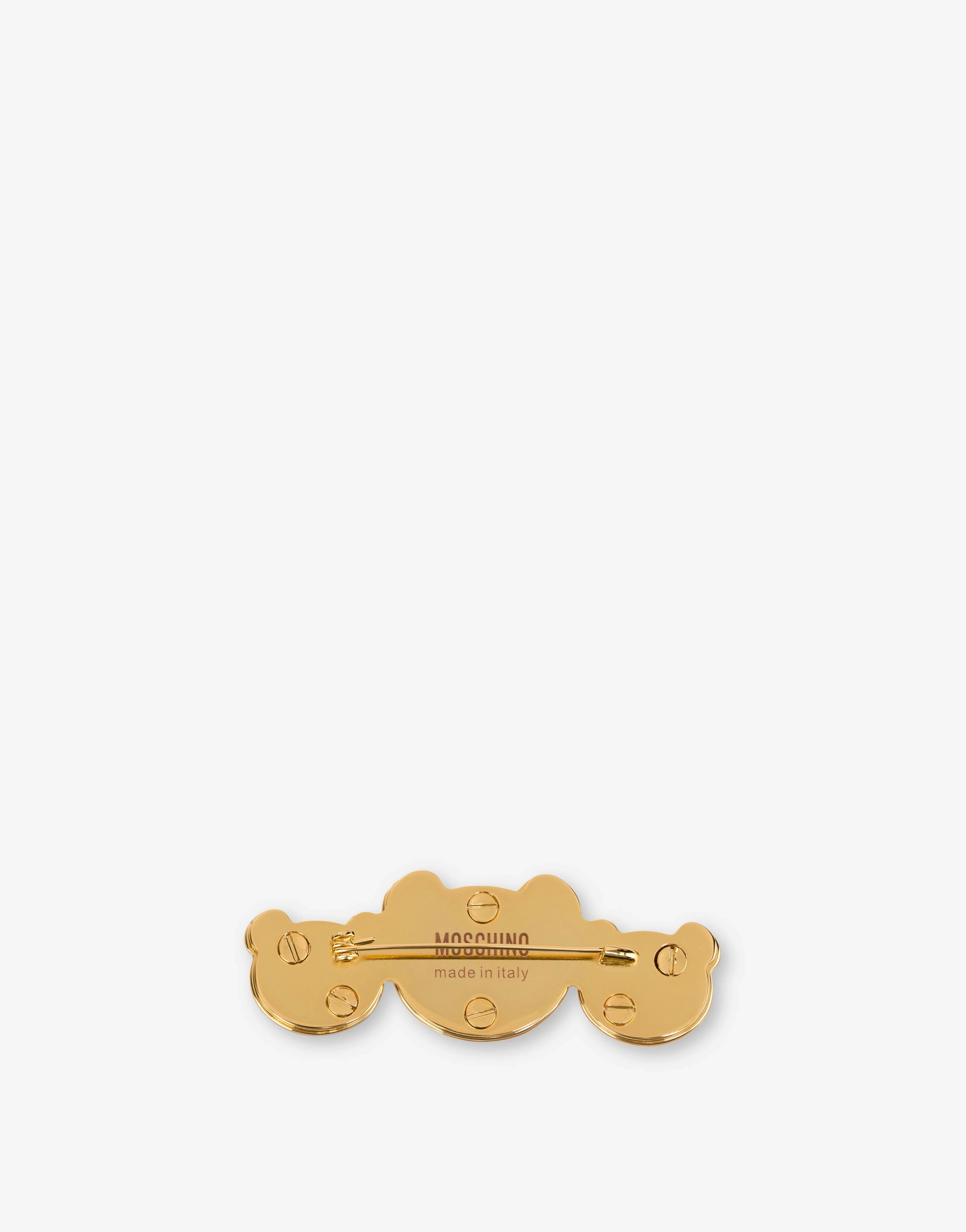 MOSCHINO TEDDY BEAR GOLD BROOCH - 3