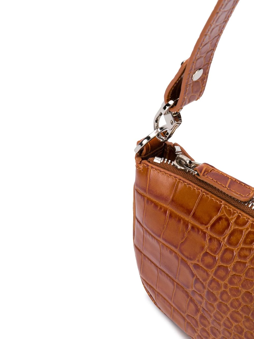 Rachel crocodile-embossed shoulder bag - 4