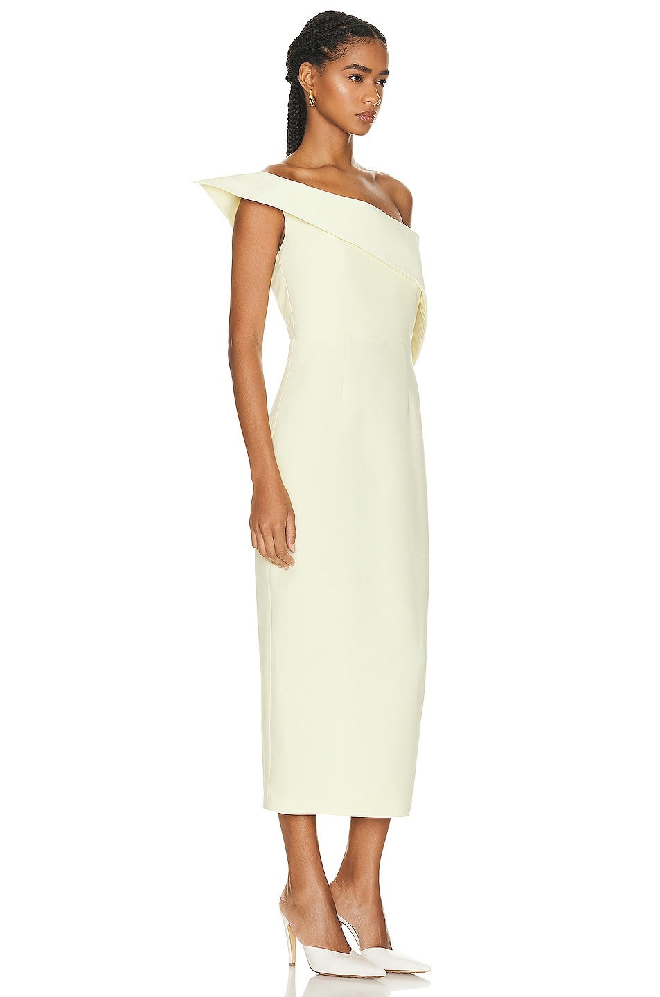 Asymmetric Midi Dress - 2