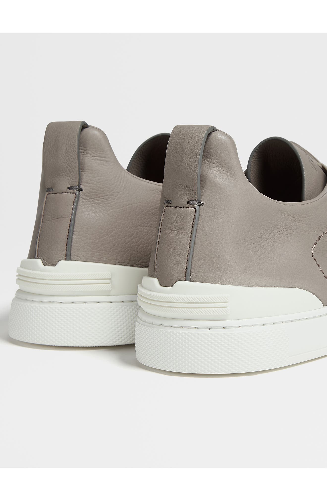 ZEGNA Triple Stitch™ Secondskin Sneaker in Grey at Nordstrom - 3