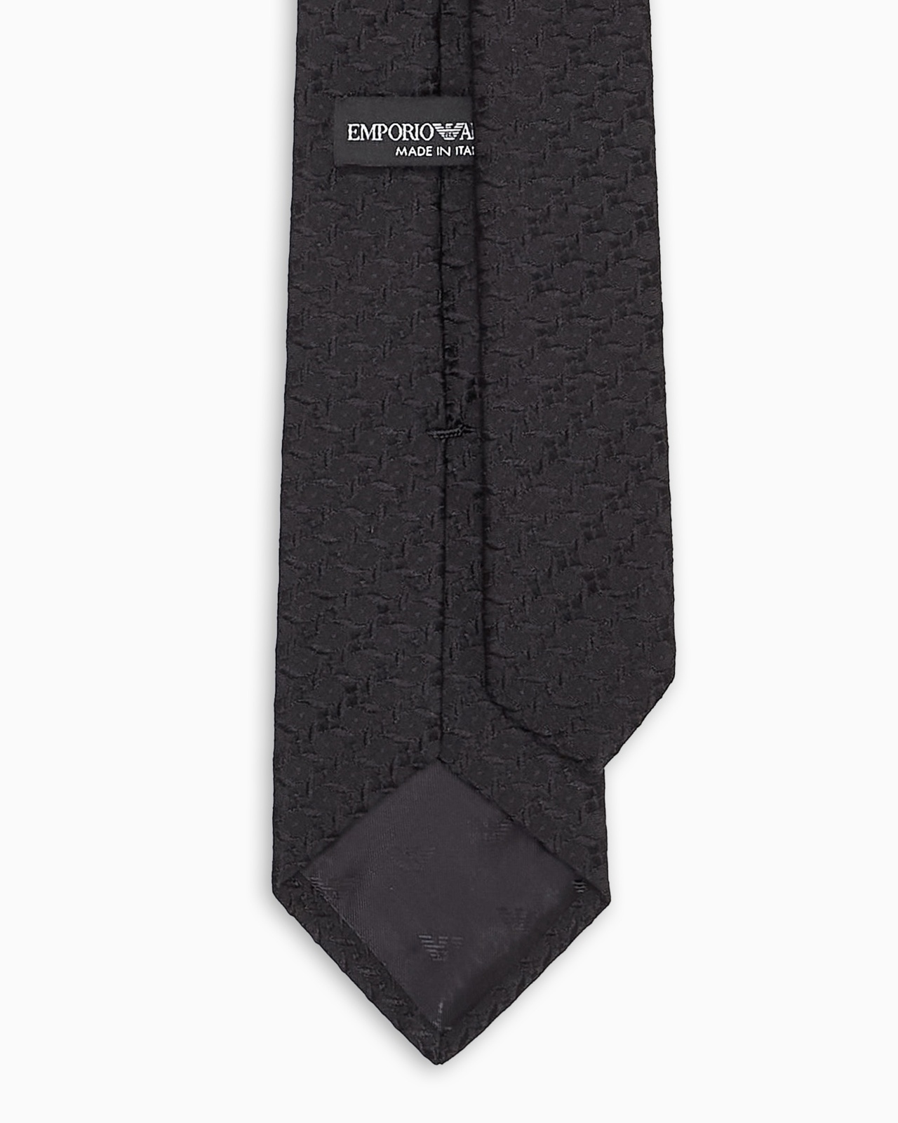 PURE SILK TIE WITH JACQUARD PATTERN - 2