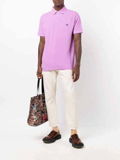 Etro logo-patch polo shirt outlook