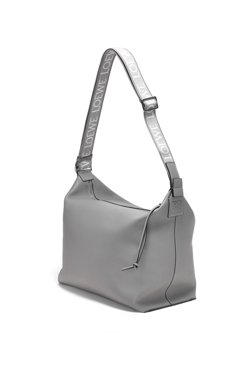 Cubi crossbody bag in supple smooth calfskin and jacquard 4