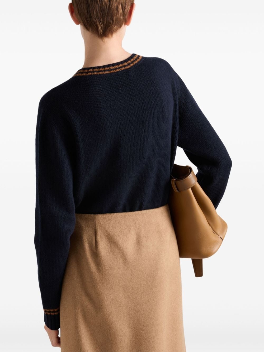 Wool and cashmere crew-neck sweater - 3