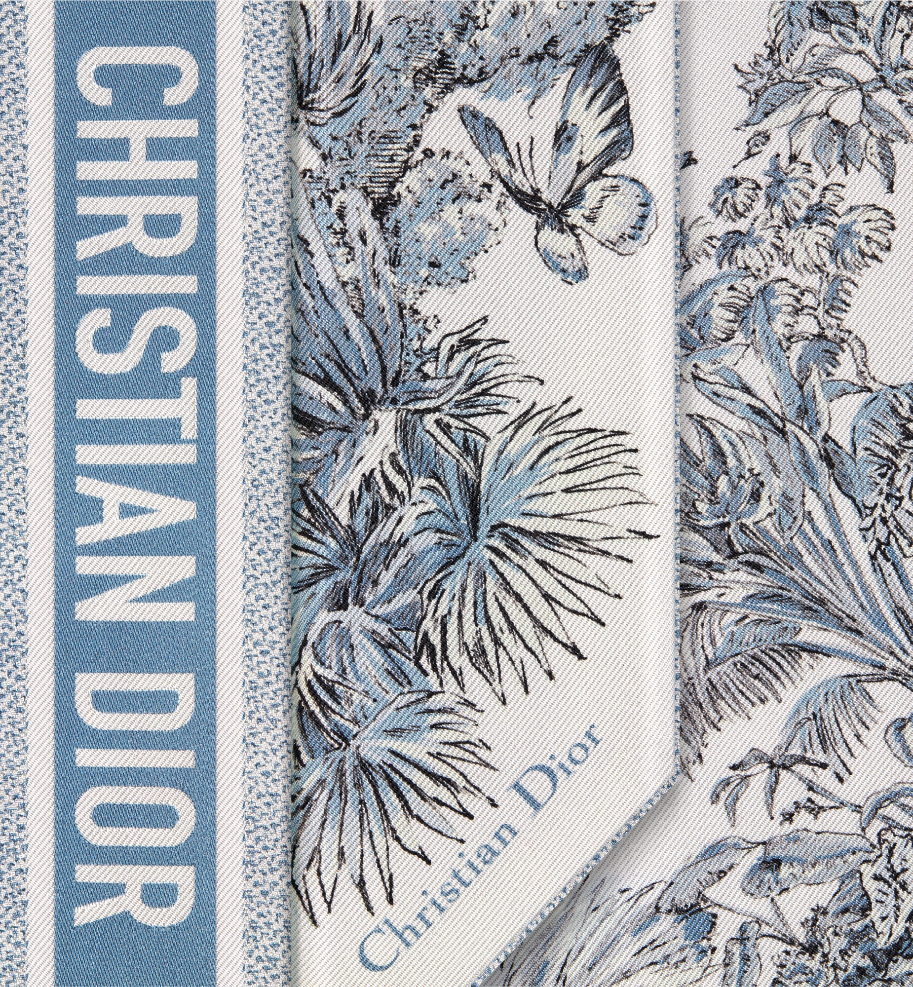 Dioriviera Toile de Jouy Palms Mitzah Scarf - 6