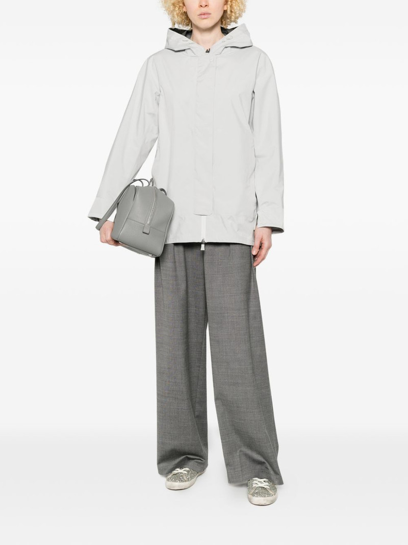 Herno zip-up hooded coat outlook