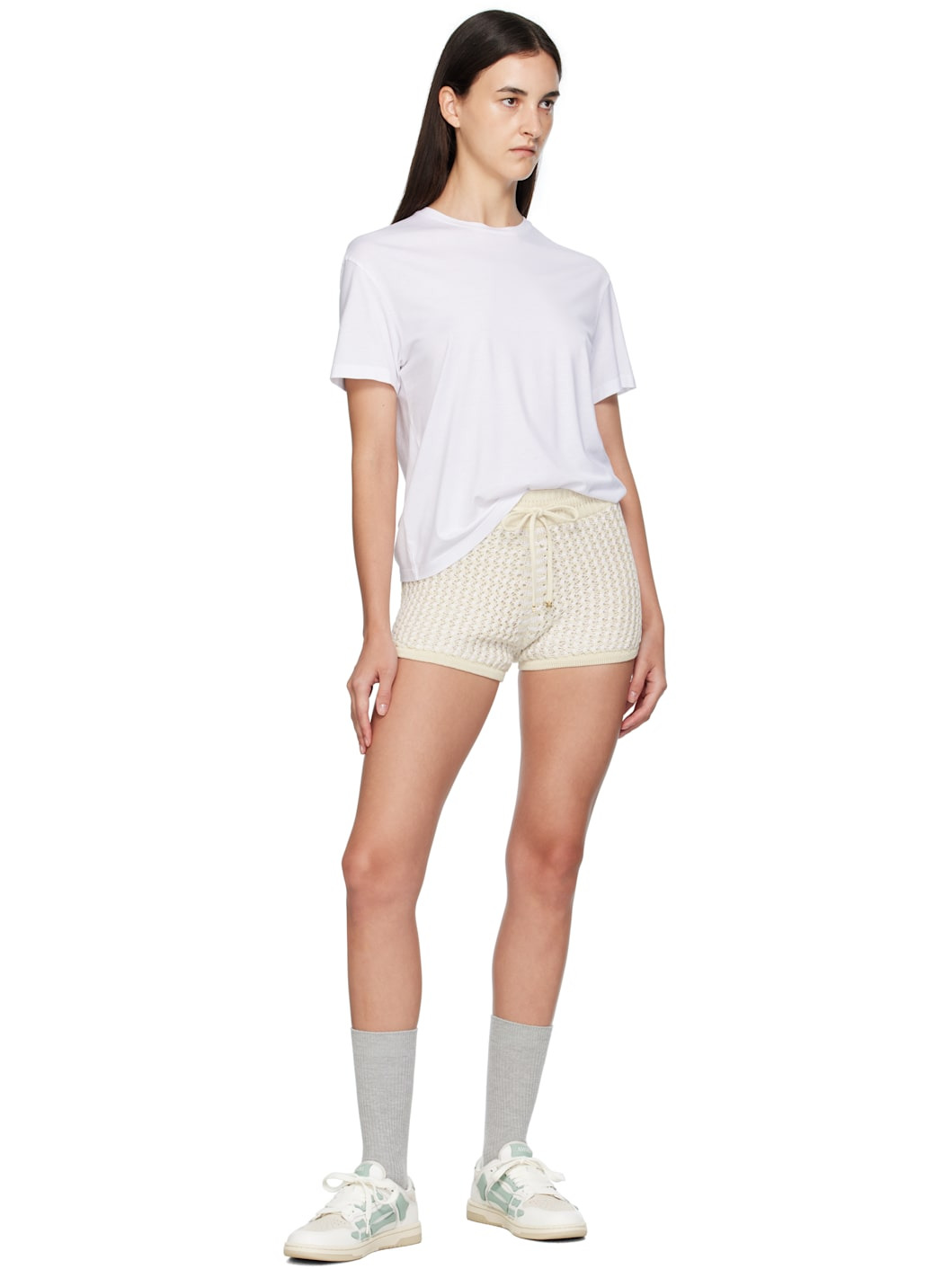 Off-White Crochet Shorts - 4