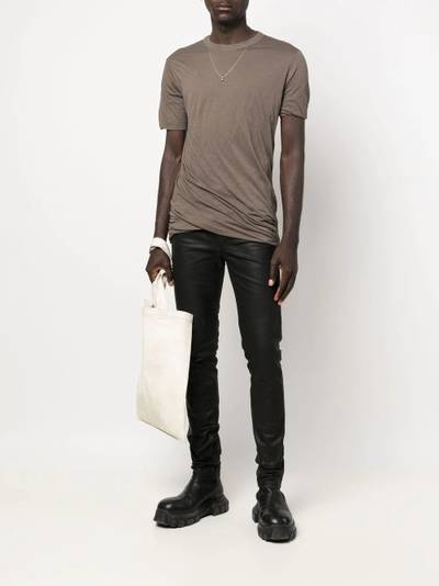 Rick Owens gathered-detail short-sleeved T-shirt outlook