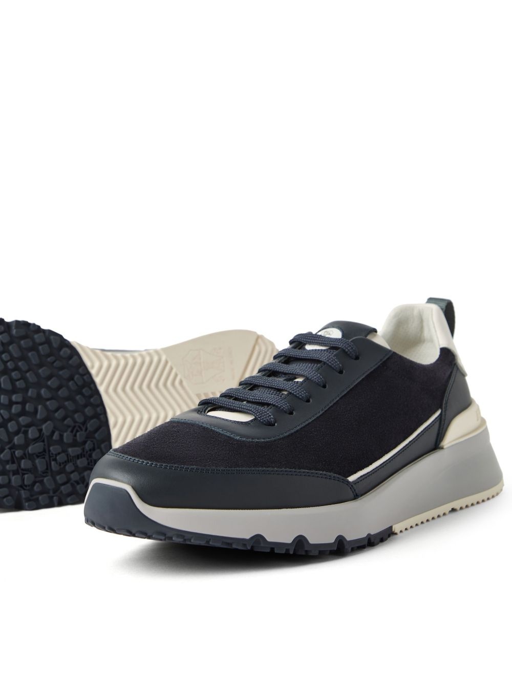 panelled sneakers - 4
