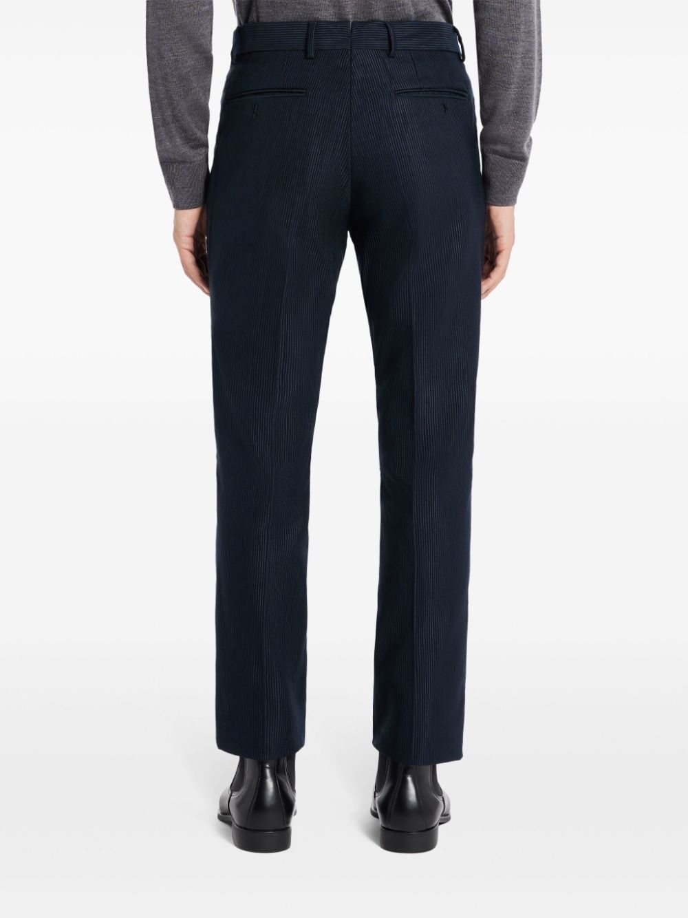cotton-blend corduroy trousers - 4