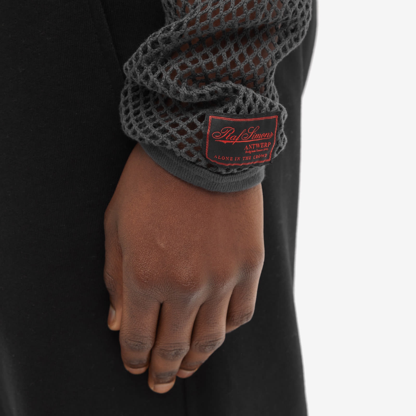 Raf Simons Long Sleeve Net T-Shirt - 5