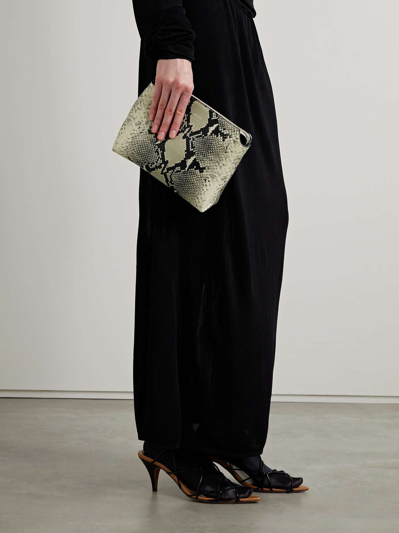 KHAITE Lina medium snake-effect leather shoulder bag outlook