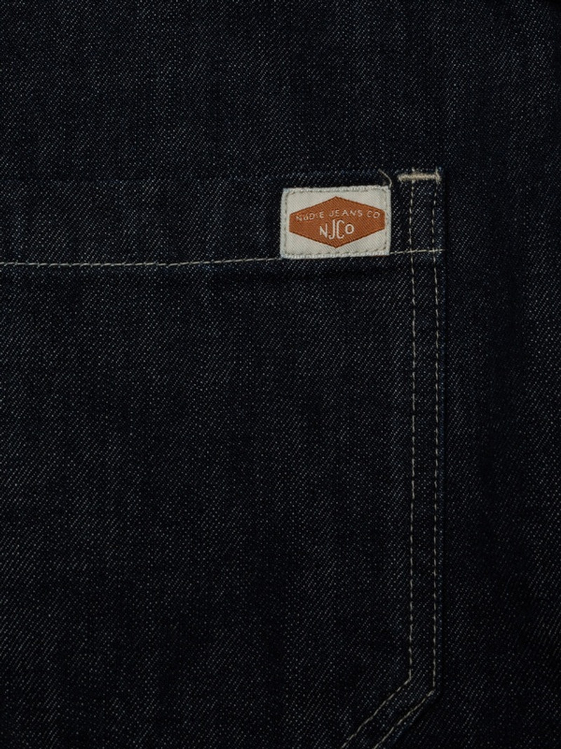 Anja Workwear Denim Jacket Dark Blue 5