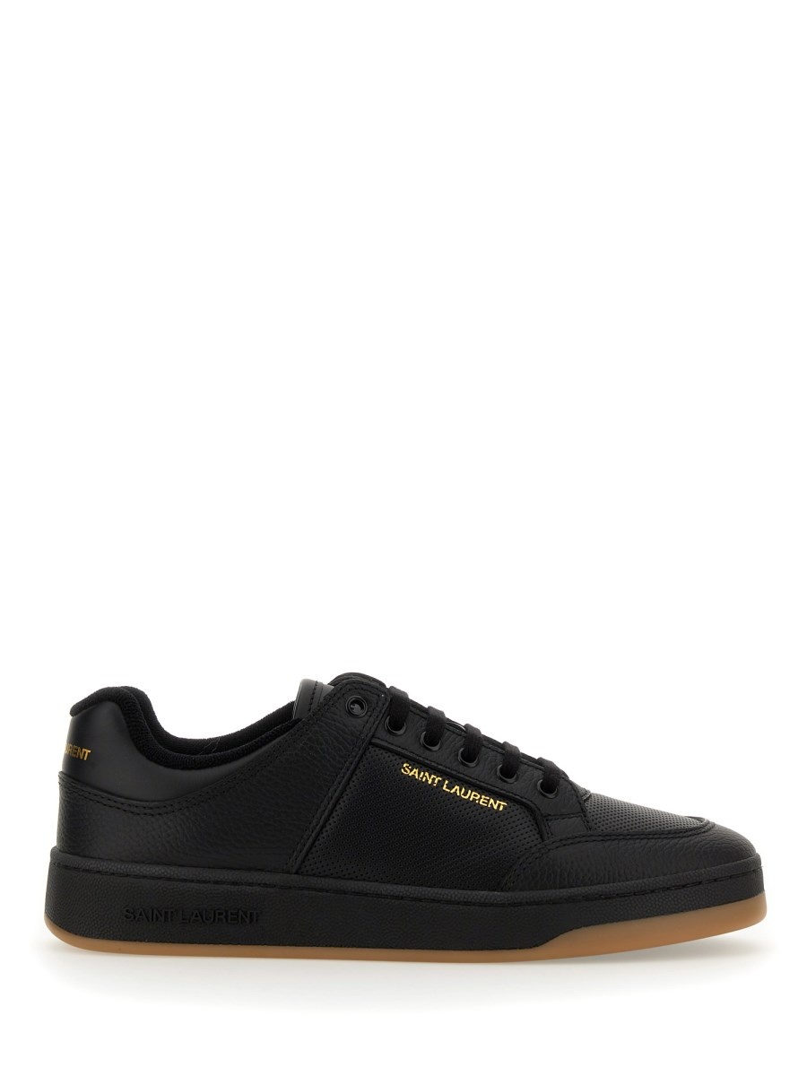 SL/61 LEATHER AND SUEDE SNEAKERS - 1