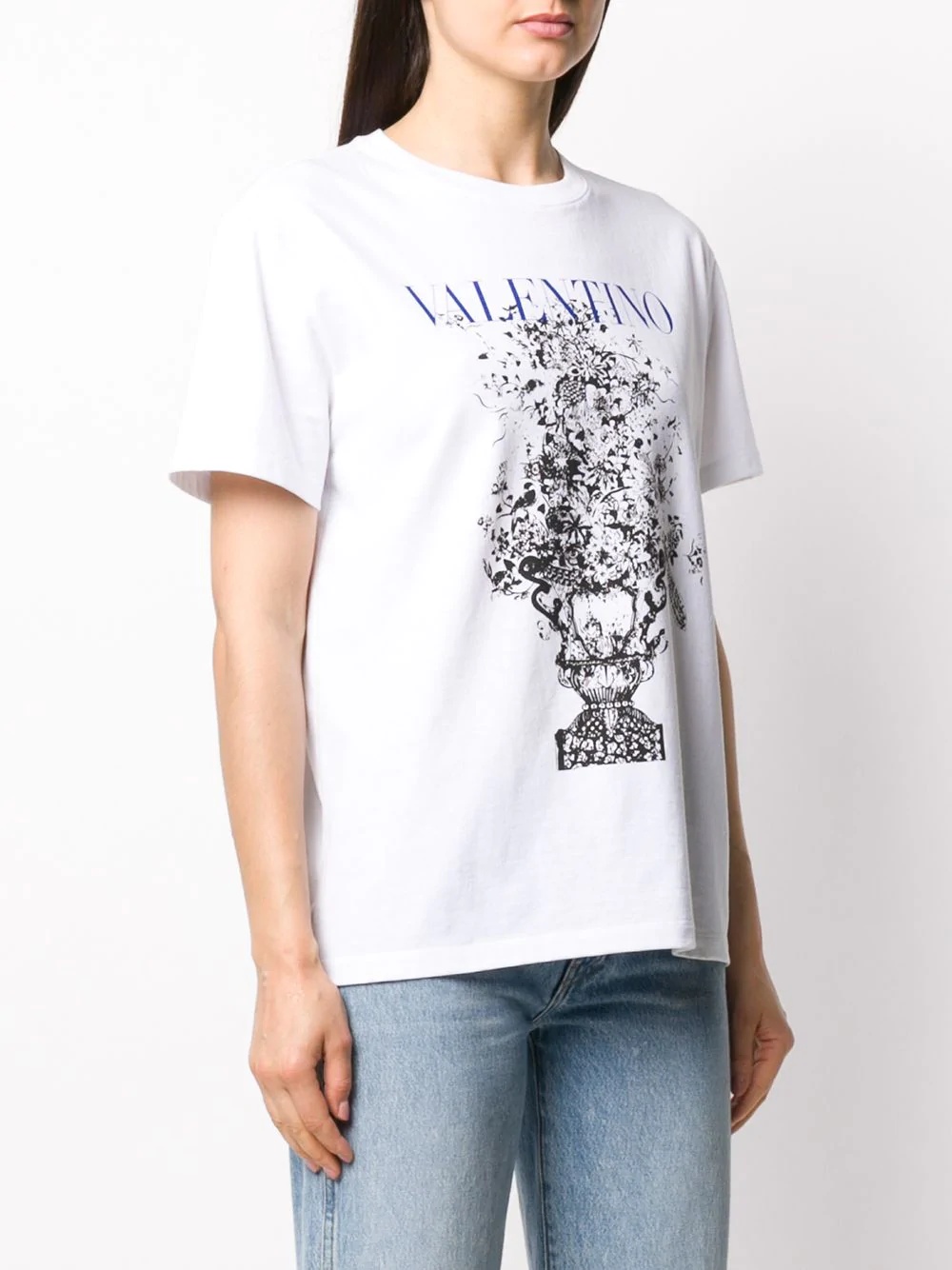 floral bouquet logo T-shirt - 3