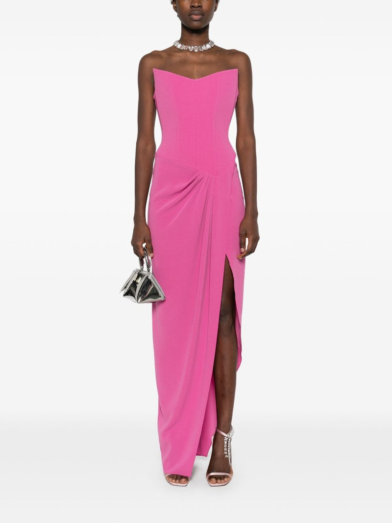ALEX PERRY crepe corset mini dress outlook