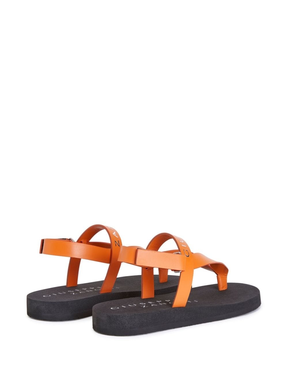 Khais logo-embossed leather sandals - 3