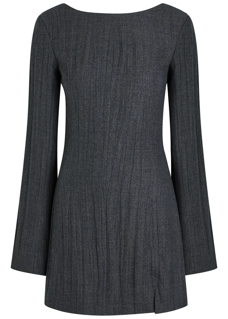 Our Legacy Firm Textured Wool-blend Mini Dress - 1