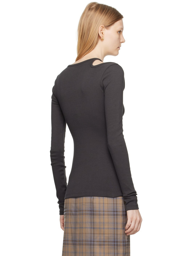 곡선 구멍 asymmetric T 셔츠 3