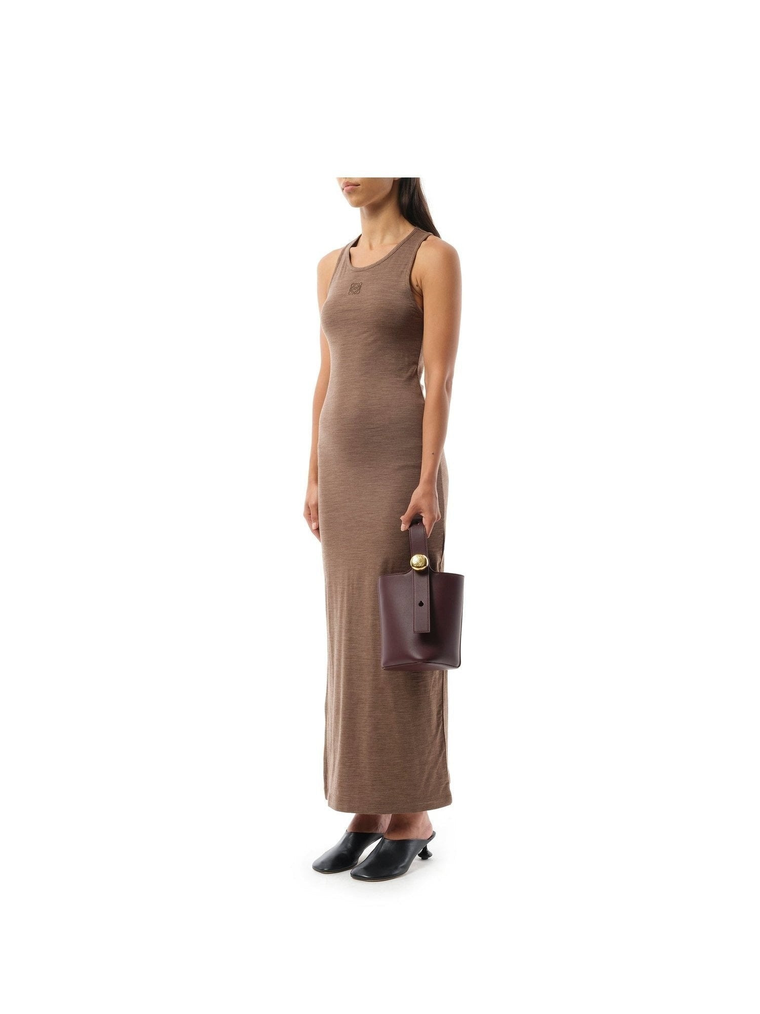 Pebble Bucket Mini in Dark Burgundy - 4