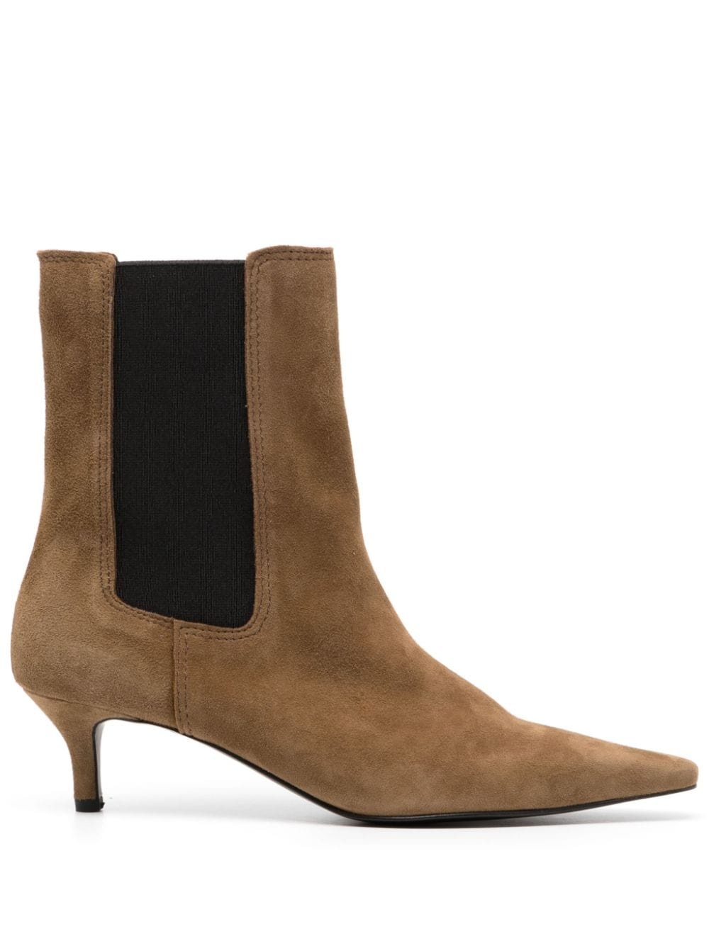 pointed-toe 45mm suede boots - 1