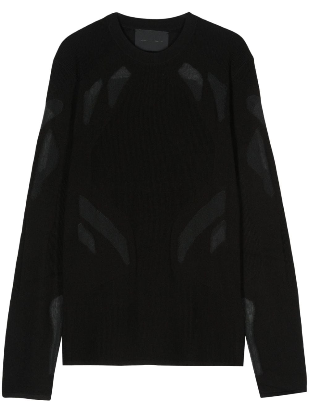 semi-sheer panels jumper - 1