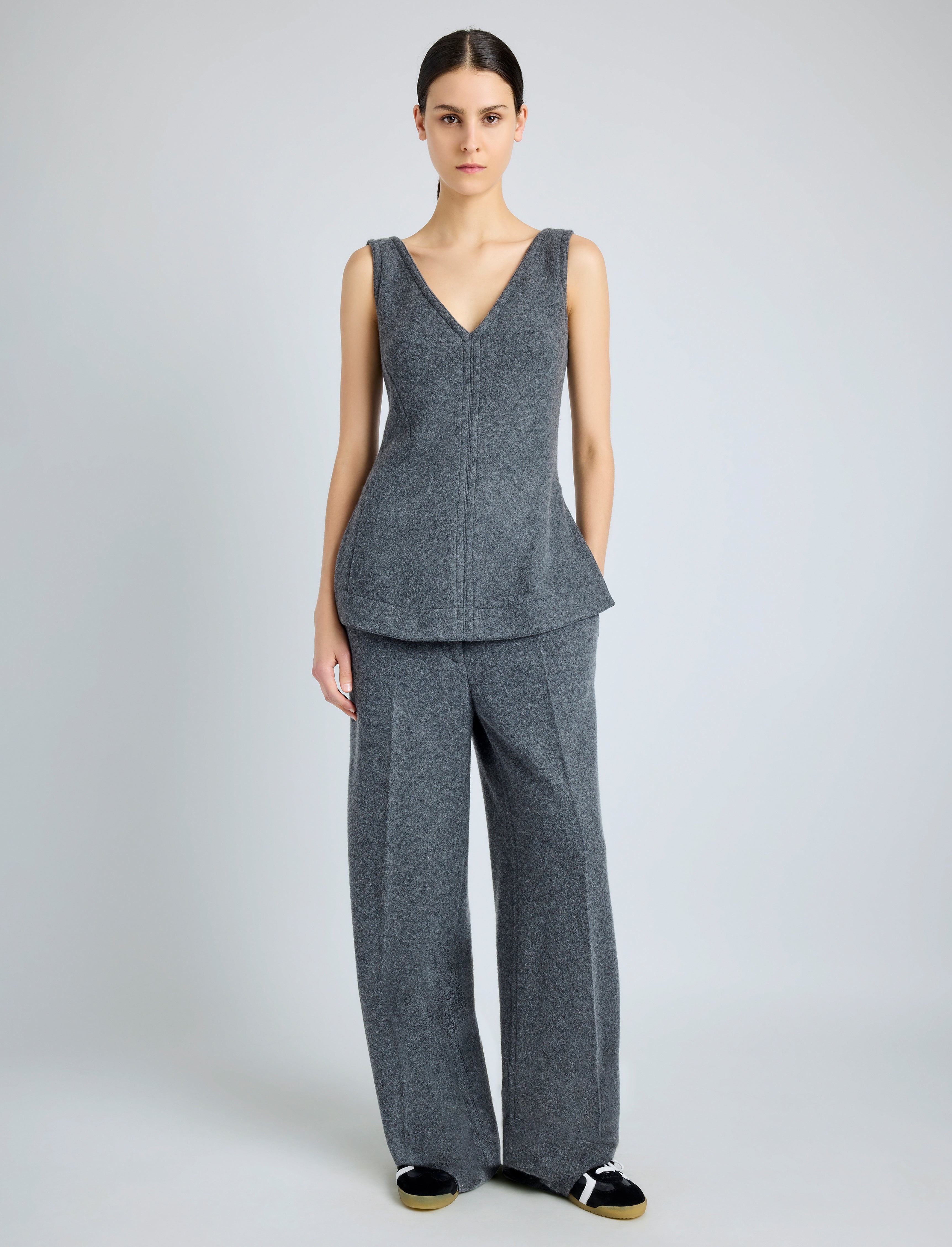 Violet Pant in Wool Jersey - 2
