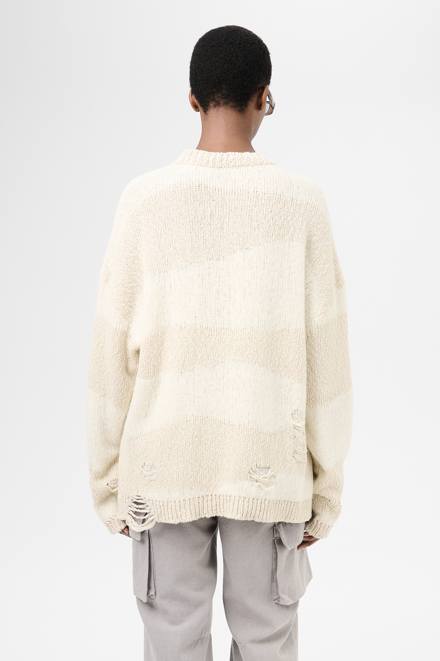 Popover Roundneck White Destructive Wave - 6