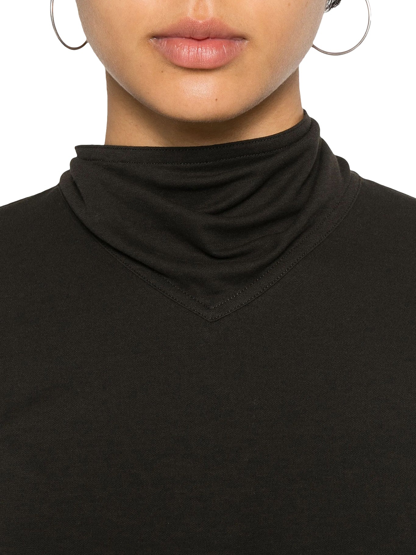 LONG SLEEVED TOP WITH SCARF DETAIL - 5