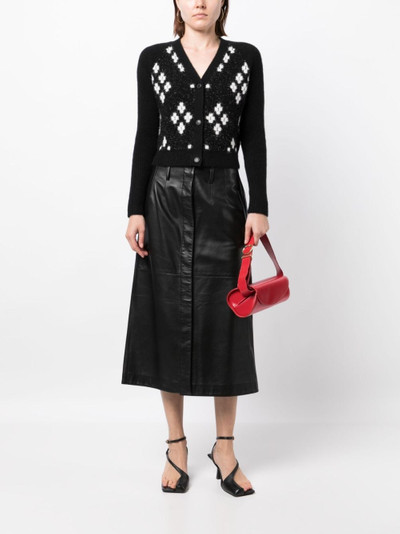 3.1 Phillip Lim argyle-check knitted cardigan outlook
