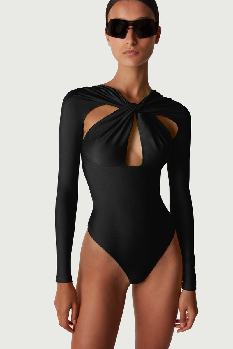 트위스트 컷 아웃 Bodysuit - 1