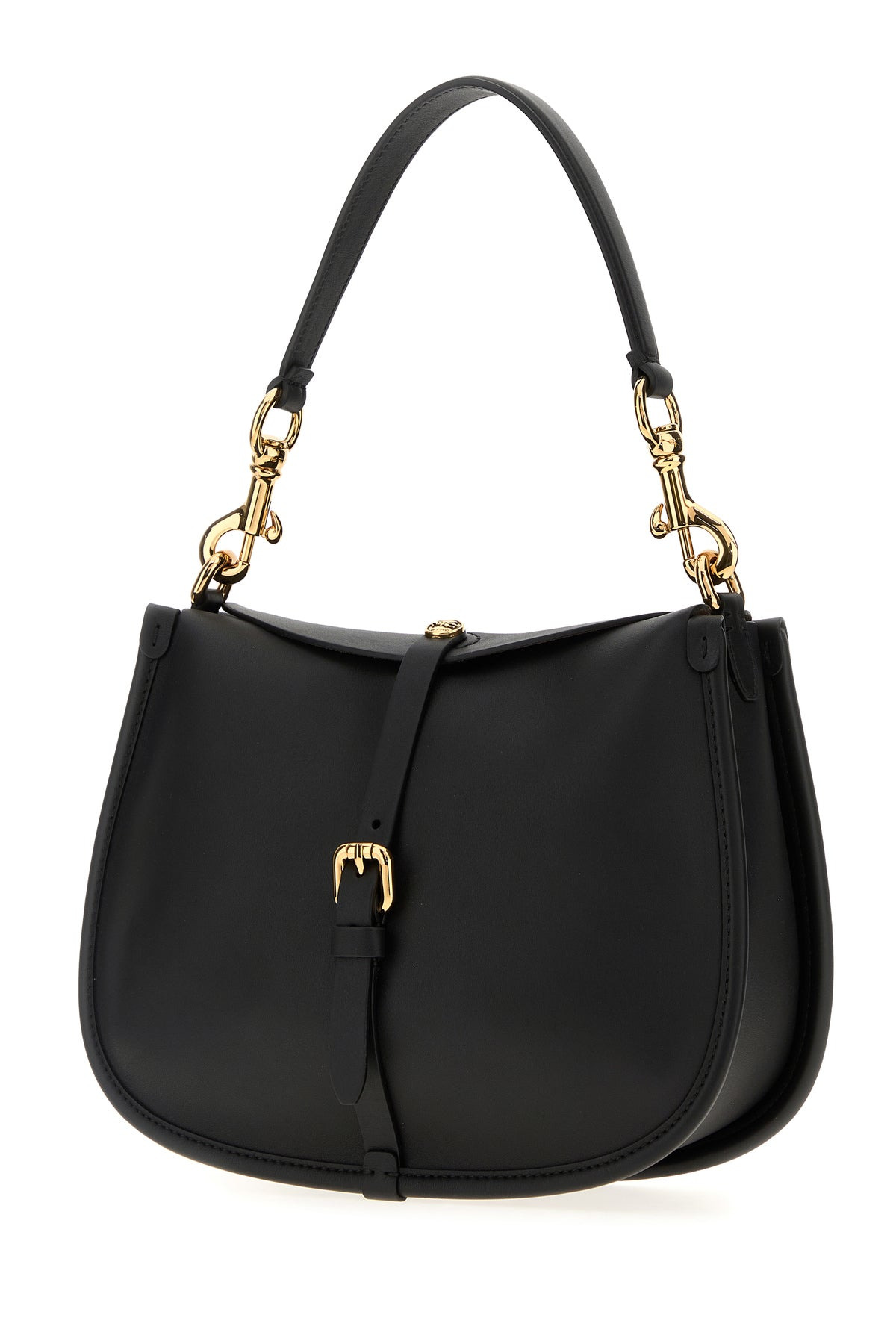 Black leather medium Pony shoulder bag - 2