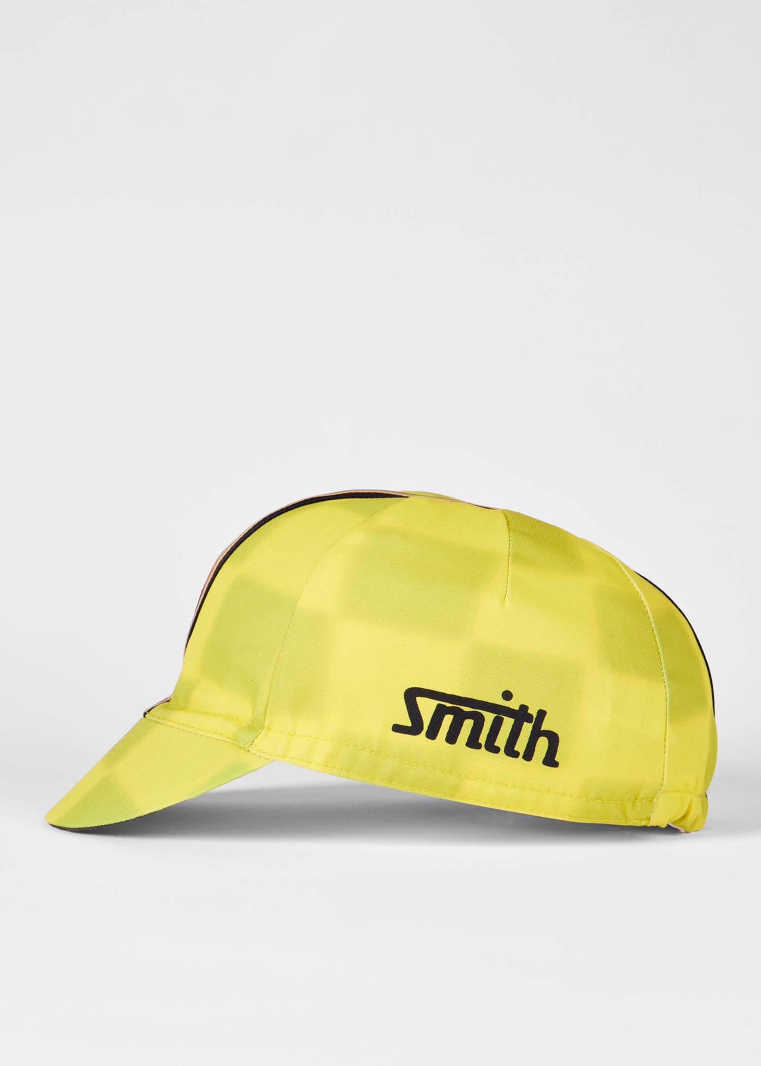 Yellow Checkerboard Cycling Cap - 2