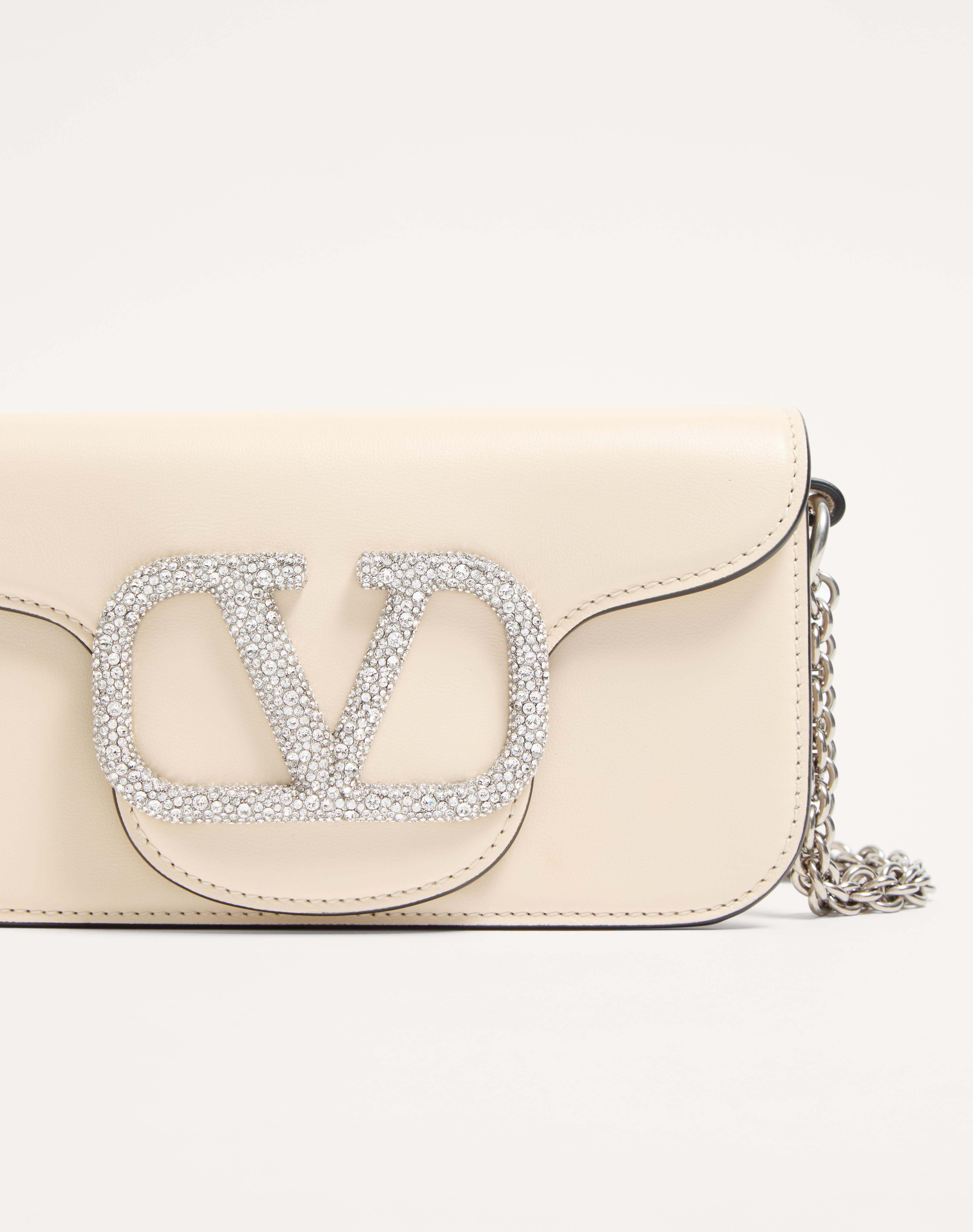 VALENTINO GARAVANI LOCÒ SMALL SHOULDER BAG WITH JEWEL LOGO - 6