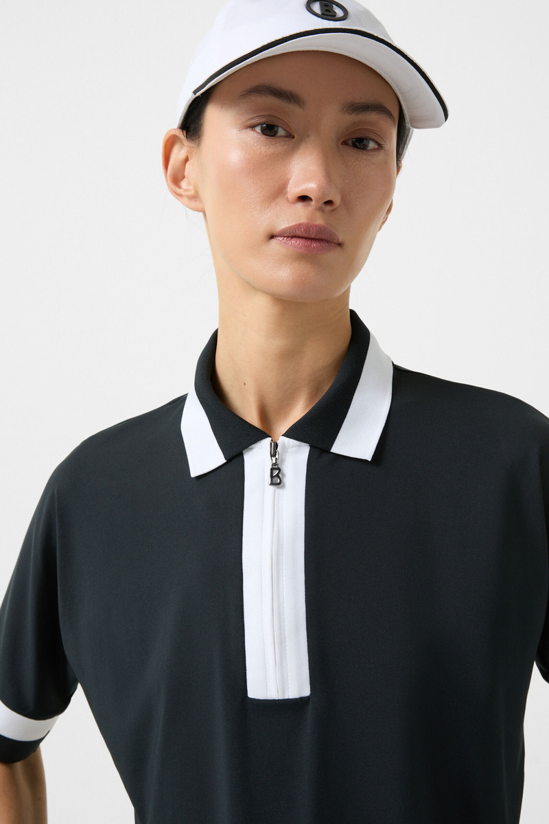 Andrina Functional polo shirt in Black 4